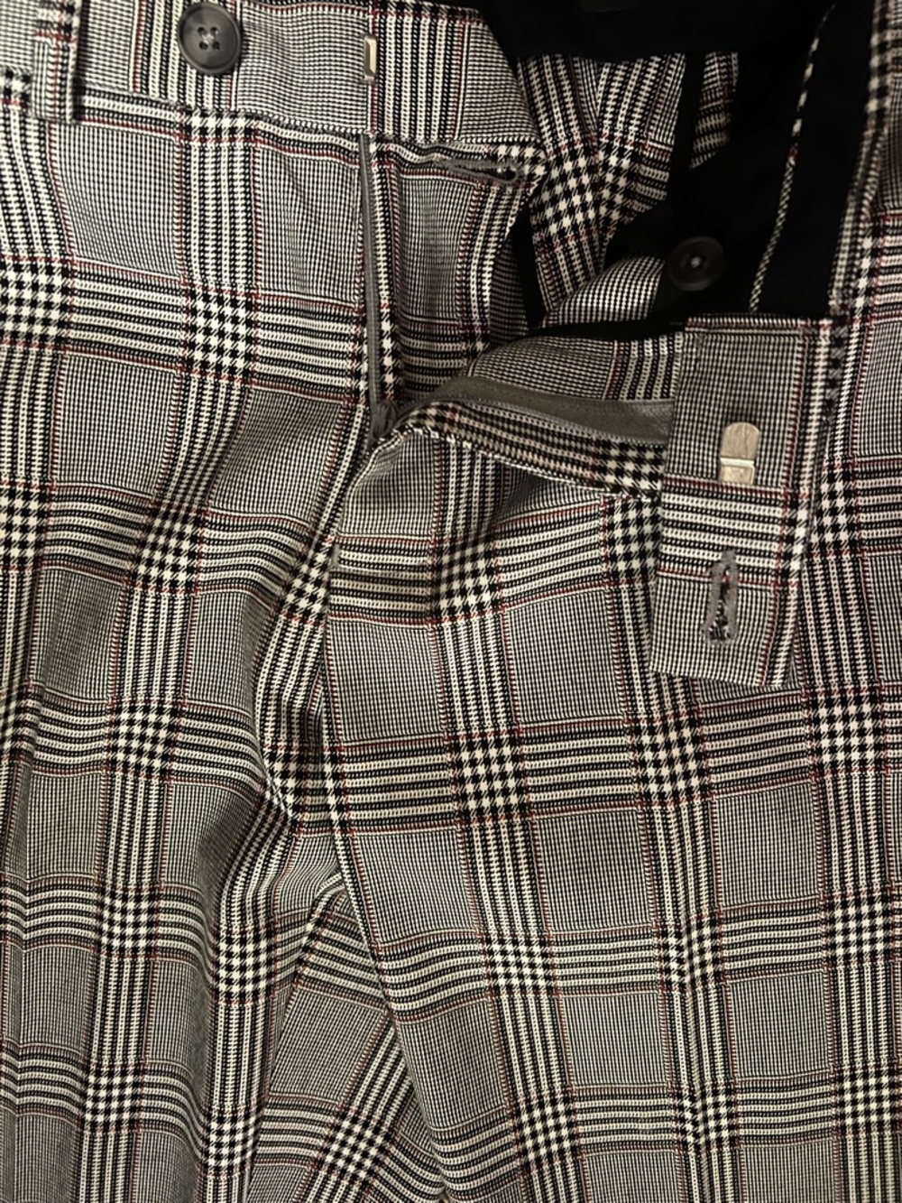 River Island Plaid Trousers 30/32 Like New - Picture 3 of 4